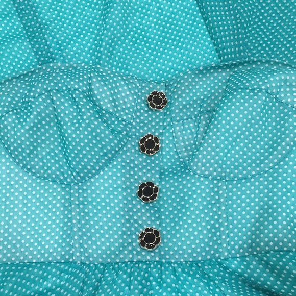 Ophelia for FC strapless small polka dot dress - Picture 6 of 6